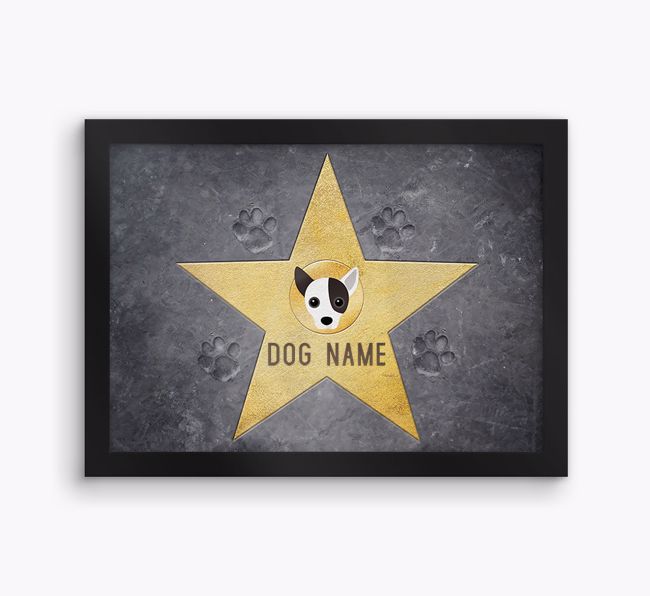 Star of Fame: Personalised {breedFullName} Framed Print